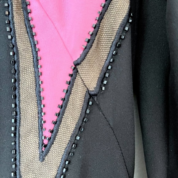 Emilio Pucci Pre Fall 2015 RTW Lightning bolt Gown Maxi Dress Long Sleeve Mesh - Picture 9 of 14